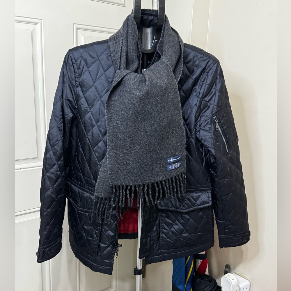 Polo by Ralph Lauren Scarf I Dark Gray I Pony Embroidery